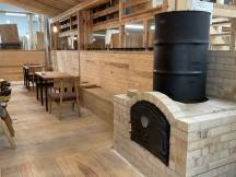 きこりの店　キコリカフェの薪ストーブ